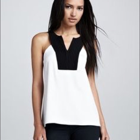 Cooper and Ella Sleeveless Tuxedo Tank - Picture 2 of 2